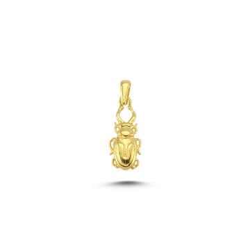 Beelo Gold 14K Altın Scarab Kolye Ucu