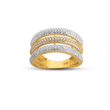 Beelo Gold 14K Altın Tasarım Yüzük BGAZ473