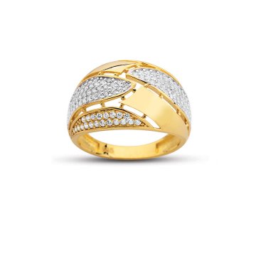 Beelo Gold 14K Altın Tasarım Yüzük BGAZ474