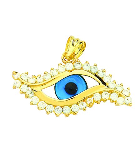 Beelo Gold 14K Altın Nazar Göz Kolye Ucu