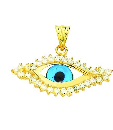 Beelo Gold 14K Altın Nazar Göz Kolye Ucu