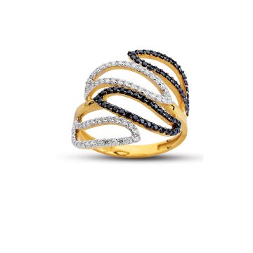 Beelo Gold 14K Altın Tasarım Yüzük BGAZ476