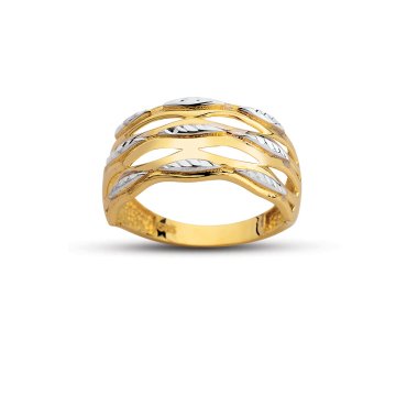 Beelo Gold 14K Altın Tasarım Yüzük BGAZ477
