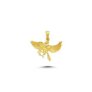 Beelo Gold 14K Altın Minimal Kartal Kolye Ucu