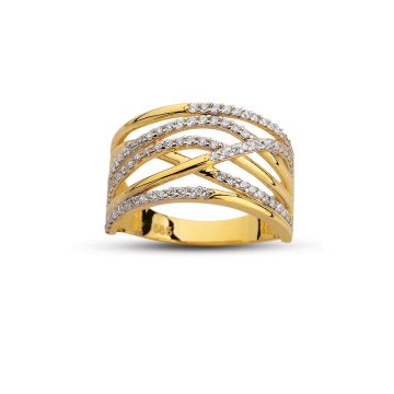 Beelo Gold 14K Altın Tasarım Yüzük BGAZ480