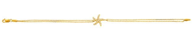 Beelo Gold 14K Altın Taşlı Deniz Yıldızı Bileklik BGBL024