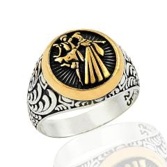 Beelo Silver 925K Gümüş Kafkas Erkek Yüzük BGEY302