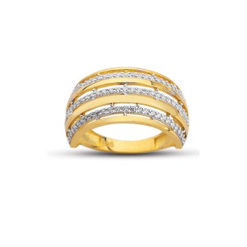 Beelo Gold 14K Altın Tasarım Yüzük BGAZ488