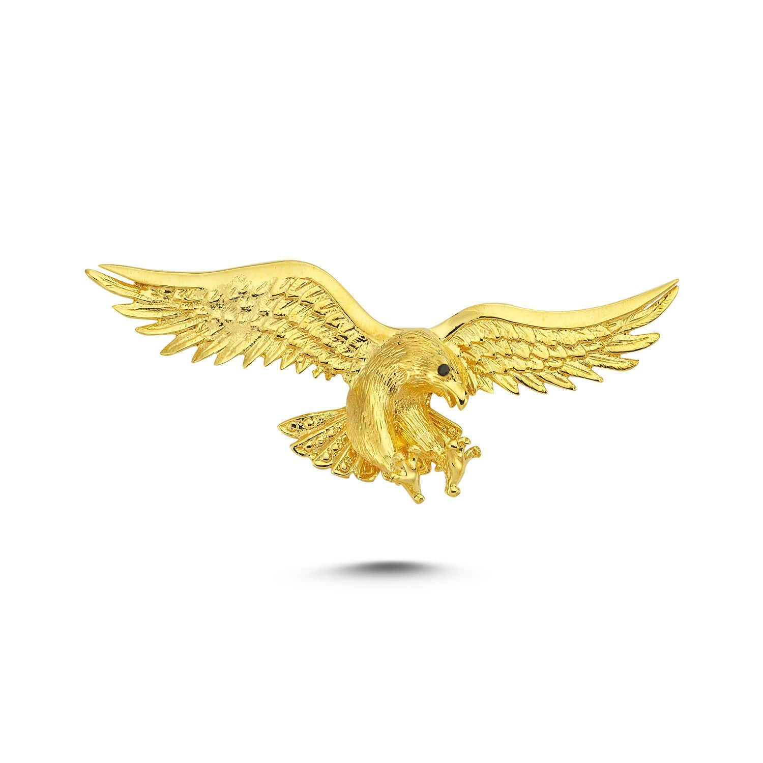 Beelo Gold 14K Altın Uçan Kartal Kolye Ucu