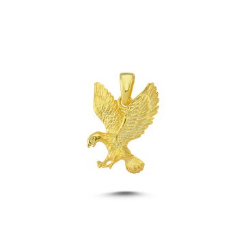Beelo Gold 14K Altın Uçan Kartal Kolye Ucu