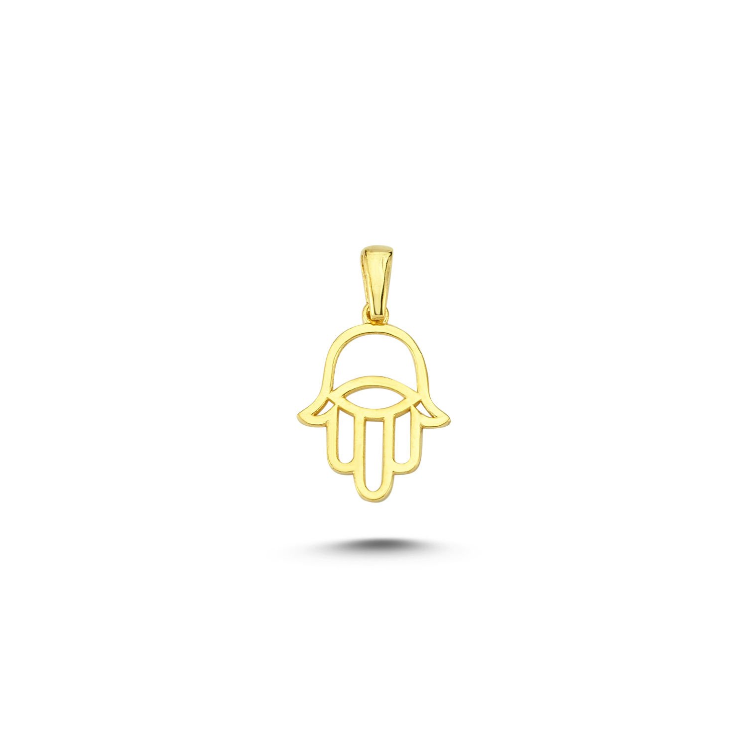 Beelo Gold 14K Altın Fatma Ana Eli Kolye Ucu