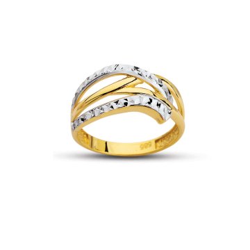 Beelo Gold 14K Altın Tasarım Yüzük BGAZ492