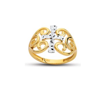 Beelo Gold 14K Altın Tasarım Yüzük BGAZ493