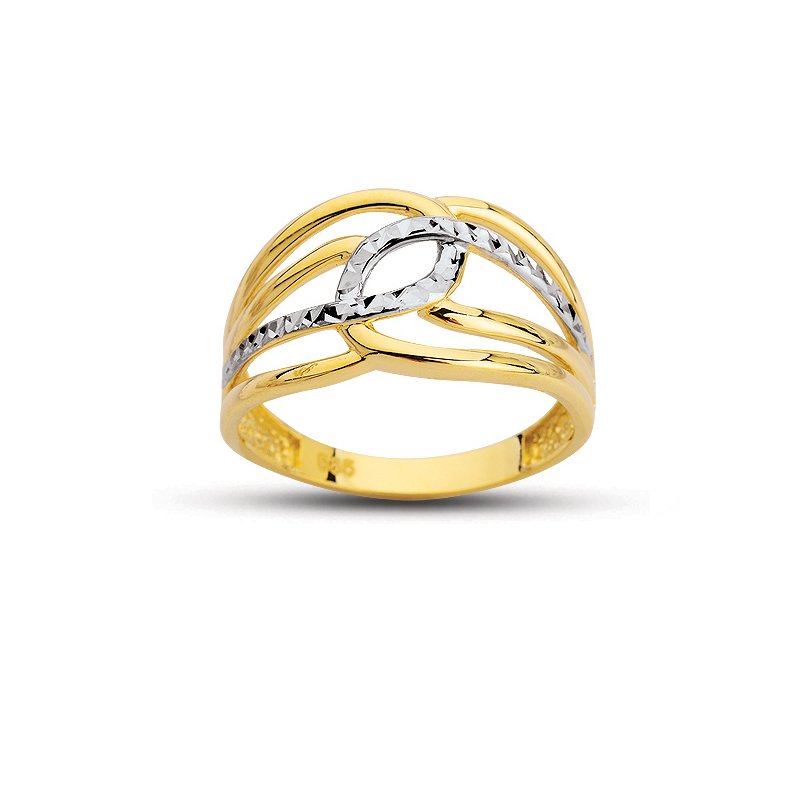 Beelo Gold 14K Altın Tasarım Yüzük BGAZ497