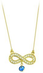 Beelo Gold  14K Altın Nazar Sonsuzluk Kolye
