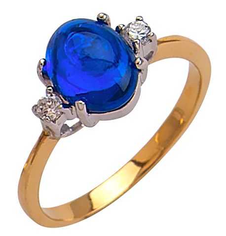 Beelo Gold 14K Altın Renkli Taşlı Yüzük