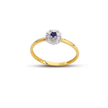 Beelo Gold 14K Altın Tasarım Yüzük BGAZ507