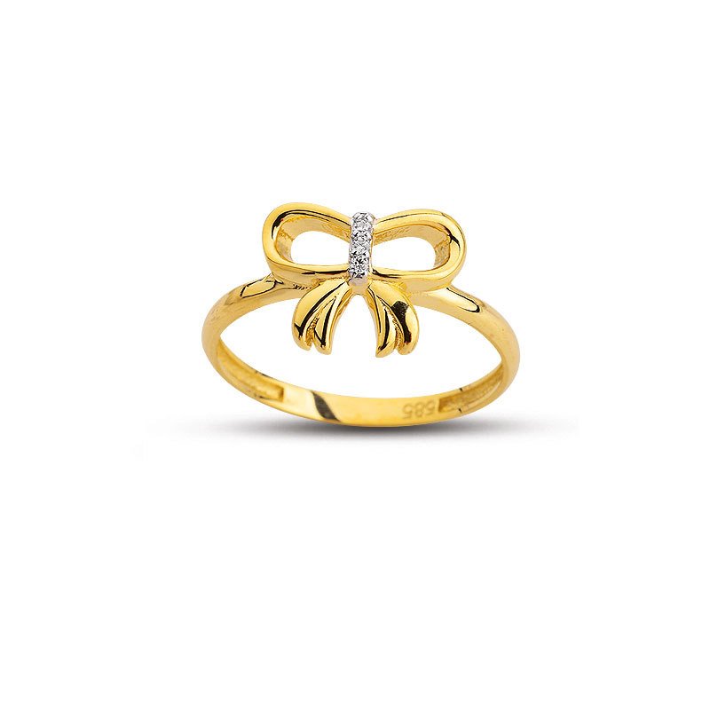 Beelo Gold 14K Altın Papyon Yüzük BGAZ508