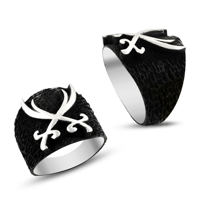 Beelo Silver 925K Gümüş Zülfikar Erkek Yüzük