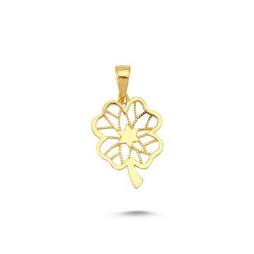 Beelo Gold 14K Altın Yıldız Yonca Özel Tasarım Kolye Ucu