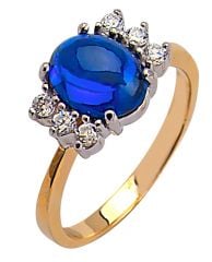 Beelo Gold 14K Altın Renkli Taşlı Yüzük