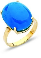 Beelo Gold 14K Altın Renkli Taşlı Yüzük