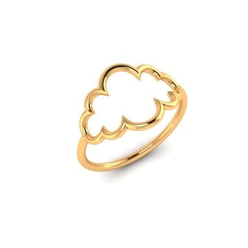 Beelo Gold 14K Altın Bulut Eklem Yüzük