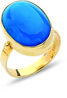 Beelo Gold 14K Altın Renkli Taşlı Yüzük