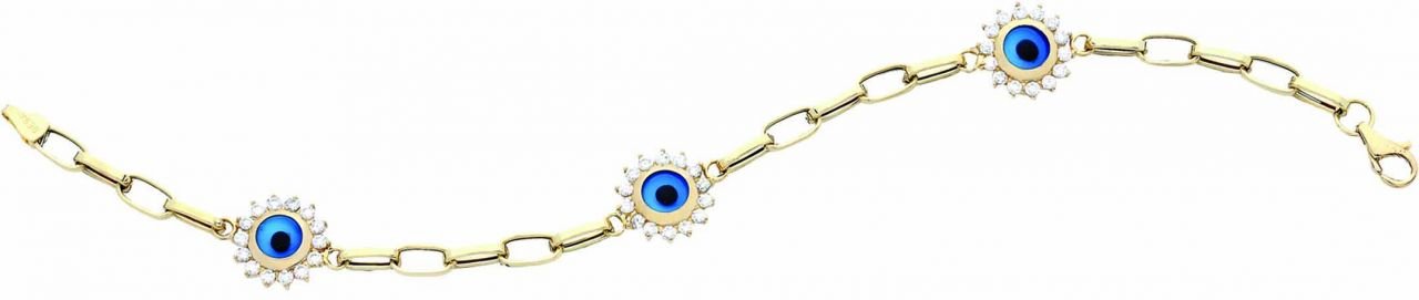 Beelo Gold 14K Altın  Nazar Bileklik