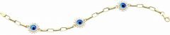 Beelo Gold 14K Altın  Nazar Bileklik