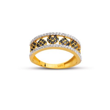 Beelo Gold 14K Altın Tasarım Kalp Yüzük BGAZ520