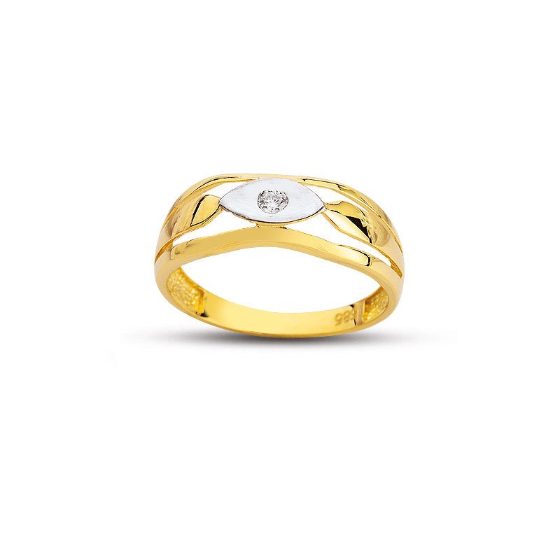 Beelo Gold 14K Altın Tasarım Yüzük BGAZ521