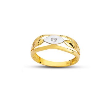 Beelo Gold 14K Altın Tasarım Yüzük BGAZ521