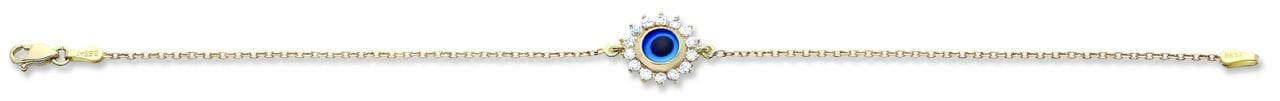 Beelo Gold 14K Altın  Nazar Bileklik