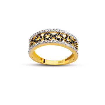 Beelo Gold 14K Altın Tasarım Yüzük BGAZ523