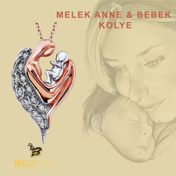 Beelo Silver 925K Gümüş Melek Anne Bebek Kolye