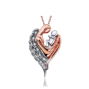 Beelo Silver 925K Gümüş Melek Anne Bebek Kolye