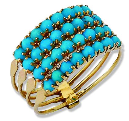 Beelo Gold 14K Altın Renkli Taşlı Yüzük