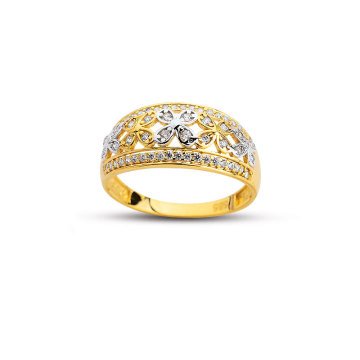 Beelo Gold 14K Altın Tasarım Yüzük BGAZ529