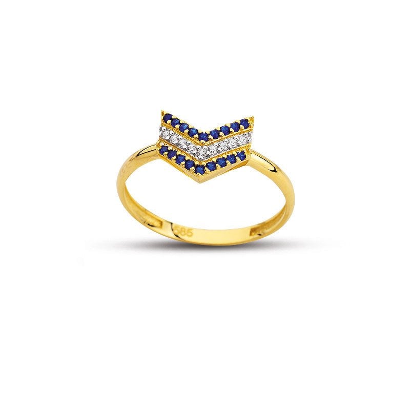 Beelo Gold 14K Altın Tasarım Yüzük BGAZ530
