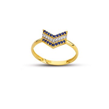 Beelo Gold 14K Altın Tasarım Yüzük BGAZ530