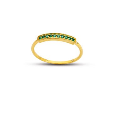 Beelo Gold 14K Altın Tasarım Yüzük BGAZ533