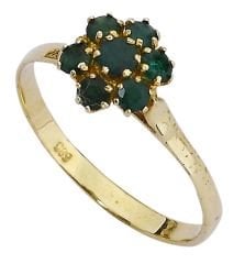 Beelo Gold 14K Altın Renkli Taşlı Yüzük