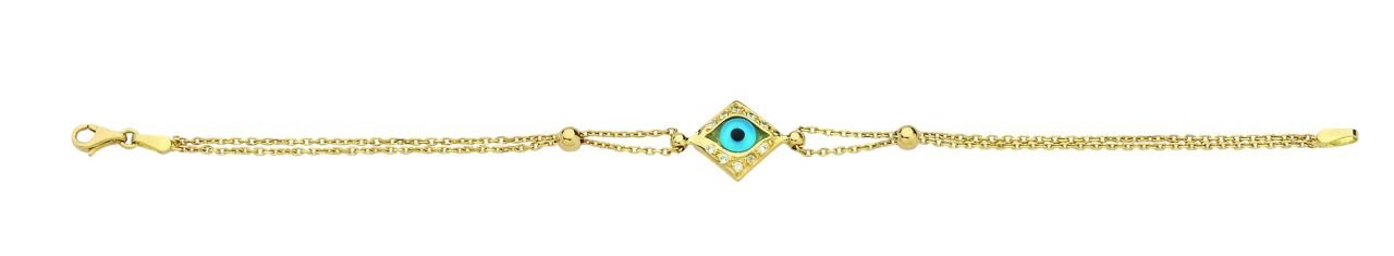 Beelo Gold 14K Altın  Nazar Bileklik
