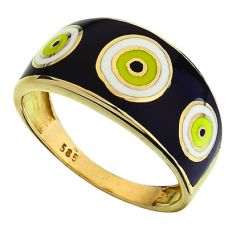 Beelo Gold 14K Altın Nazar Yüzük BGYML002