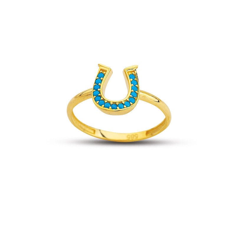 Beelo Gold 14K Altın At Nalı Yüzük BGAZ542