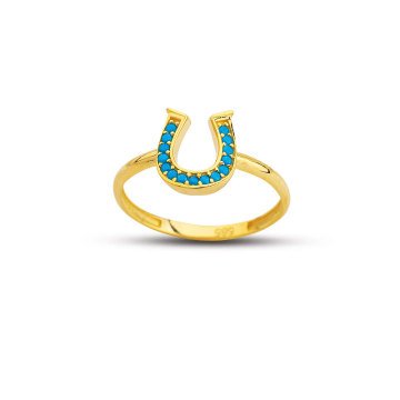 Beelo Gold 14K Altın At Nalı Yüzük BGAZ542