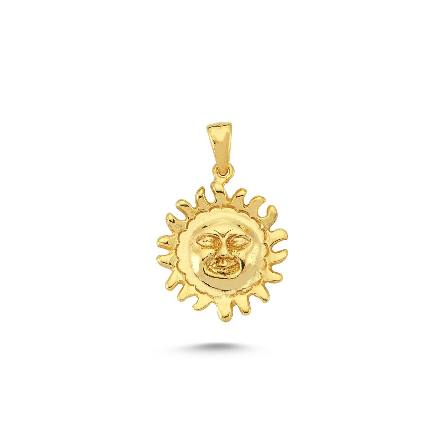 Beelo Gold 14K Altın Güneş Kolye Ucu