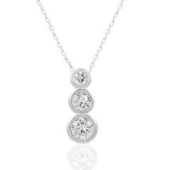 Beelo Silver 925K Gümüş Tria Kolye BSKL257