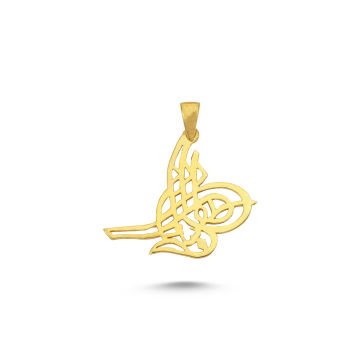 Beelo Gold 14K Altın Osmanlı Tuğra Kolye Ucu